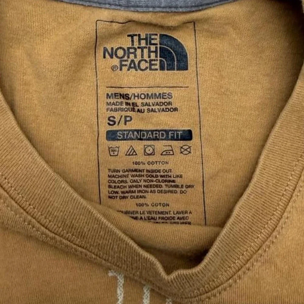 The North Face Mens Khaki Tan Brown Graphic T-Shirt Since 1966 Small